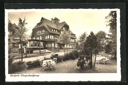 AK Kniebis bei Freudenstadt, Gasthaus Hotel Kurhaus Alexanderschanze