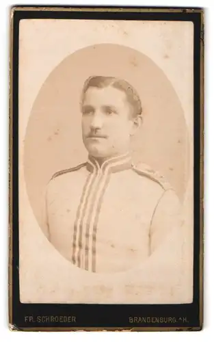 Fotografie Fr. Schroeder, Brandenburg / Havel, Ritterstr. 18, Garde Kürassier Brandenburg Kür.-Rgt. Kaiser Napoleon I.