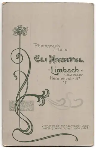 Fotografie Eki Haertel, Limbach i. S., Portrait junge brünette Dame mit Ornament und Blumenverzierung