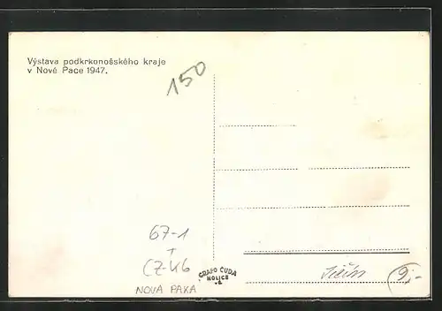 AK Nova Paka, Vystava podkrkonosskeho kraje 1947