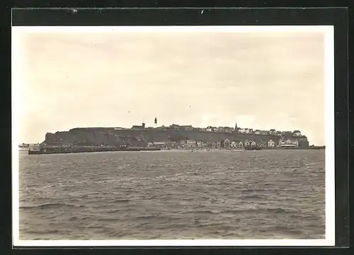 AK Helgoland, Totalansicht der Küste