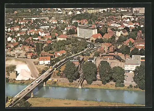 AK Verden /Aller, Autobrücke in die Stadt