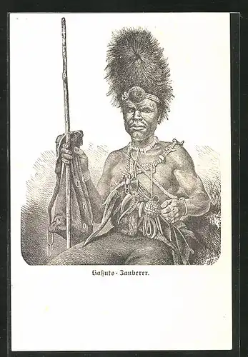 Künstler-AK Bassuto-Zauberer mit Schmuck