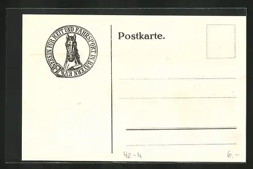 AK Harlaching, Jagdeinladung mit Prinz Alfons im Perlacher Forst 1925