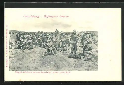 AK Paardeberg, Gefangene Boeren, Burenkrieg