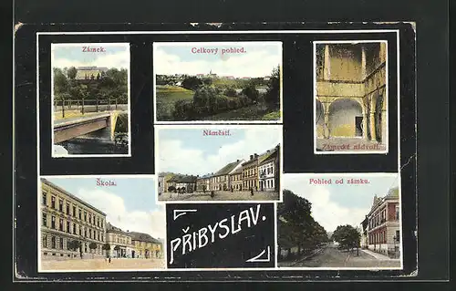 AK Pribyslav, Celkovy pohled, Zamek, Namesti