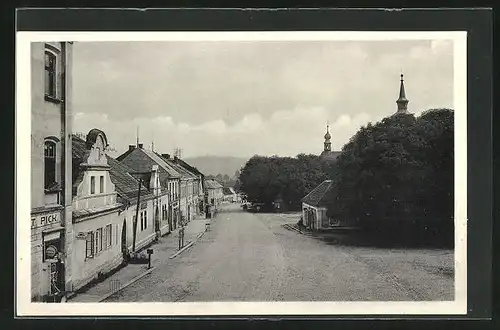 AK Habry, Strassenpartie in der Gemeinde