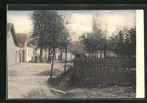 AK Mlade Briste, Strasse im Ortskern