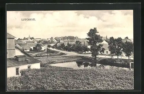 AK Litohor, Teilansicht des Ortes