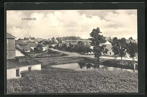 AK Litohor, Teilansicht des Ortes