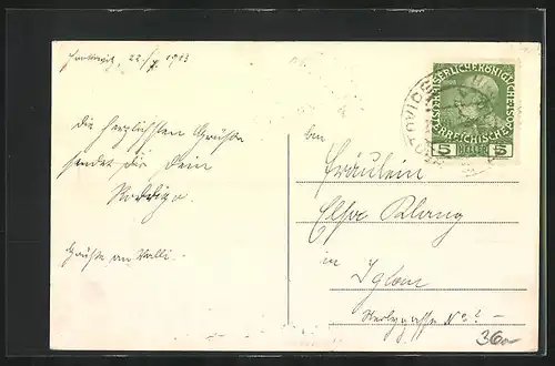 AK Hrottowitz, Teilansichten im Ort