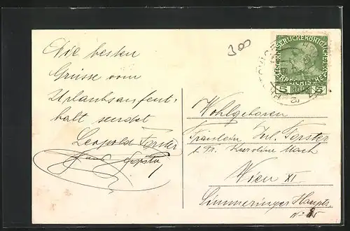 AK Hrottowitz, Häuser am See, Teilansicht des Ortes