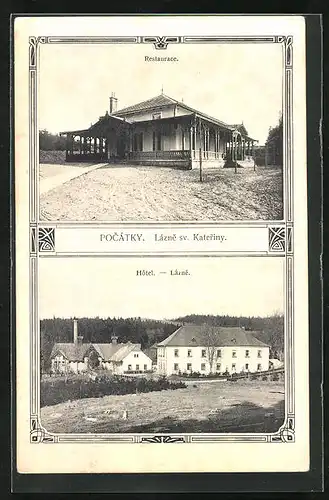 AK Pocatky, Restaurace, Hotel, Lazne