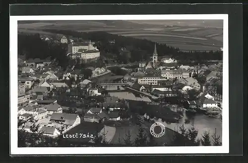 AK Ledec n. Saz., Teilansicht mit Fluss