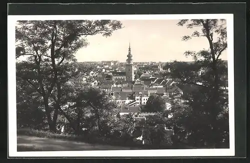 AK Trebic, Blick über die Dächer mit Kirche