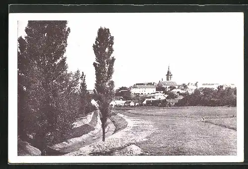 AK Mor. Budejovice, Felder am Rande des Ortes