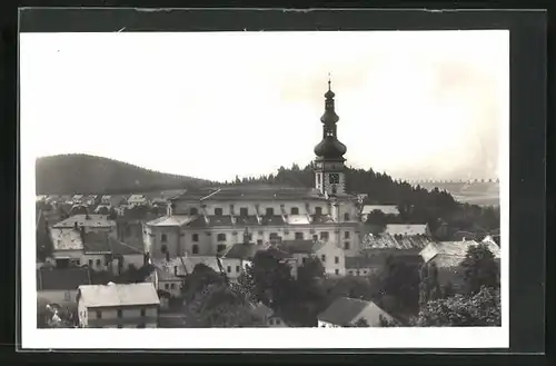 AK Polná, Kirche im Stadtkern