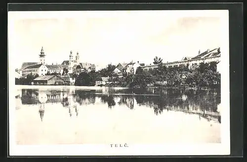 AK Telc, Seepartie mit Kirchen