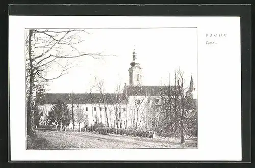 AK Pacov, Schloss mit Garten