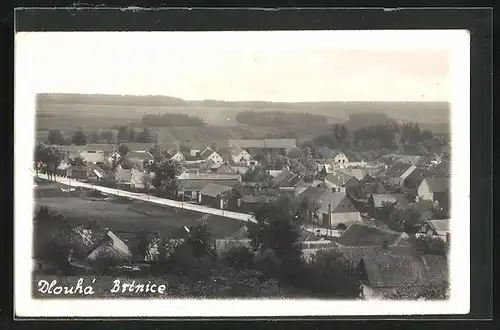 AK Dlouhá Brtnice, Teilansicht vom Ort