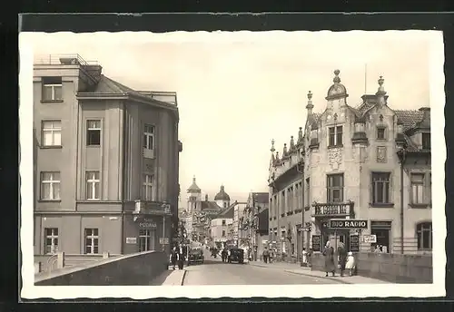 AK Nem. Brod, Belebte Strassenpartie