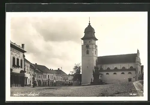 AK Pocátky, Namesti, Marktplatz