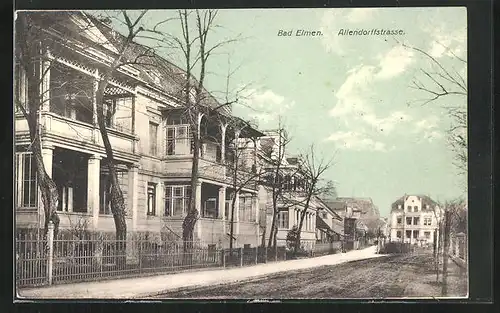 AK Bad Elmen, Wohnhäuser in der Allendorffstrasse