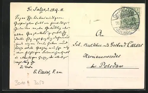 AK Bad Elmen, Wohnhäuser in der Allendorffstrasse