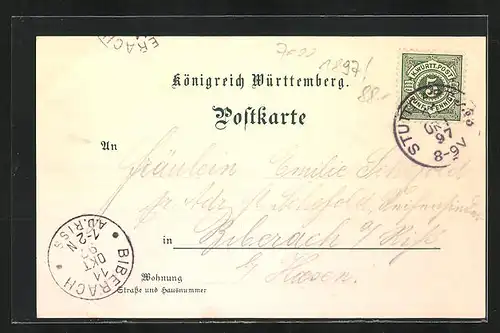 Lithographie Stuttgart, Restaurant Brauerei Dinkelacker