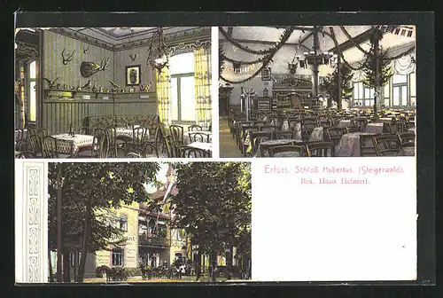 AK Erfurt, Schloss Hubertus von Innen und Aussen