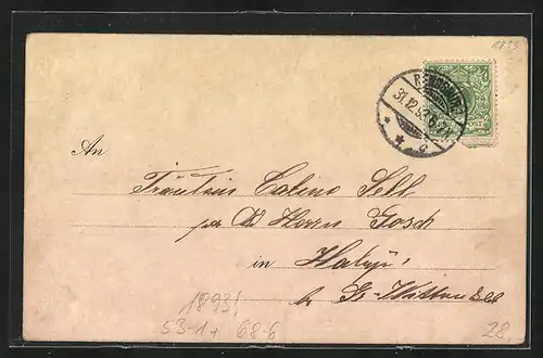 Vorläufer-Lithographie Junge Mutter präsentiert stolz ihr Neugeborenes, 1893, Mutterglück