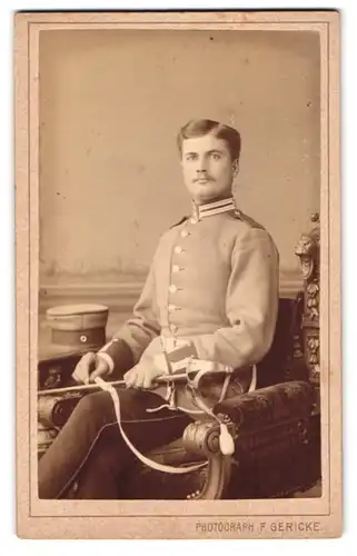 Fotografie F. Gericke, Berlin-Kreuzberg, Skalitzerstrasse 54c, Garde-Dragoner in Uniform