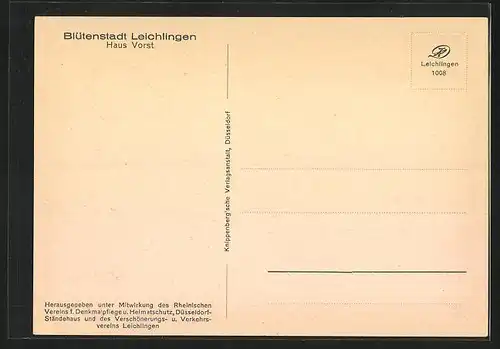 AK Leichlingen, Haus Vorst