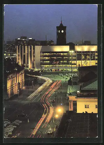 AK Berlin, Palast derRepublik bei Nacht