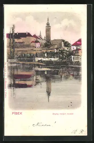 AK Pisek, Zbytky starých hradeb, Burg