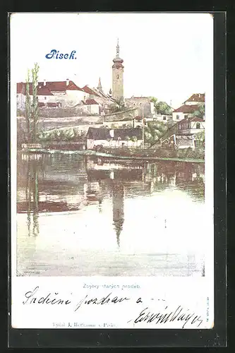 AK Pisek, Zbytky starých hradeb, Alte Burg