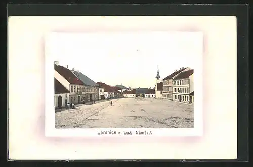 AK Lomnice n. Luz., Námesti, Ansicht vom Marktplatz