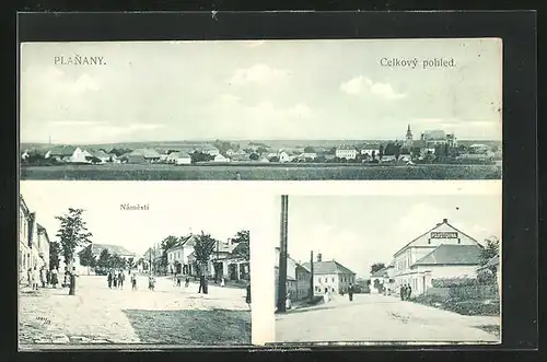 AK Planany, Namesti, Pojistovna, Panorama