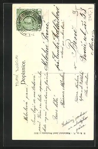 AK Bela, Klaster, Sady na namesti, Radnice