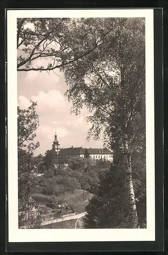 AK Belá pod Bezdezem, Blick zum Schloss