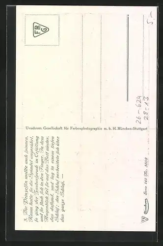 Künstler-AK Otto Kubel: Dornröschen, Die Prinzessin wollte auch spinnen..., Märchen