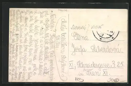 AK Klokocov, Strassenpartie mit Verkaufsstand