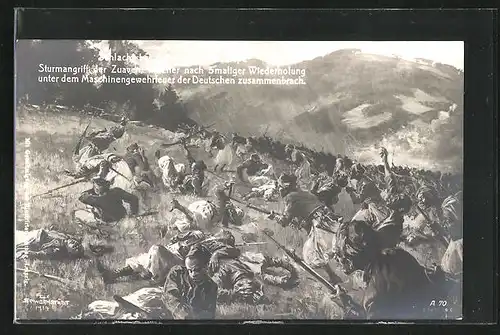 Künstler-AK Felix Schwormstädt: Sturmangriff der Zuaven