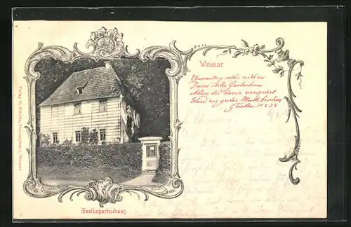 AK Weimar, Goethegartenhaus