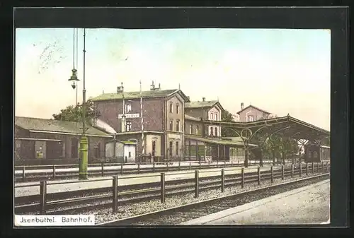 AK Isenbüttel, Bahnhof von der Gleisseite