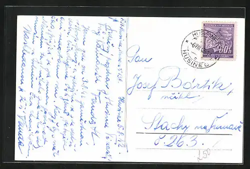 AK Husinec, Strasse zur Kirche