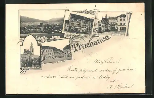 AK Prachatice, Stara radnice, Ceska Beseda, Namesti