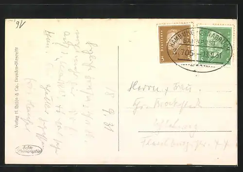 AK Diepholz, Langestrasse mit Kirche