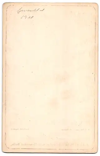 Fotografie General Steinmetz mit Feldstecher & Orden, Portrait nach einem Gemälde von O. Heyden