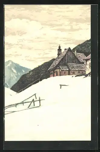 Künstler-AK Friedrich Iwan: Glockenhaus im Lurtzgrund